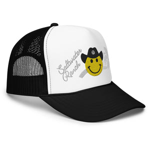 Tropical Cowboy Smiley in white
